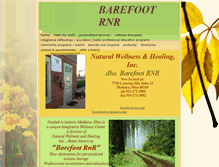 Tablet Screenshot of barefootrnr.com